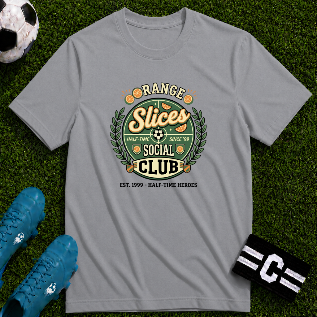 Orange Slices Social Club Funny Soccer T-Shirt