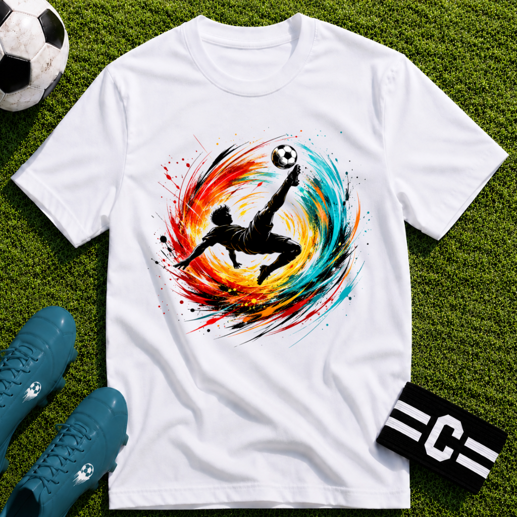 Overhead Kick Football T-Shirt
