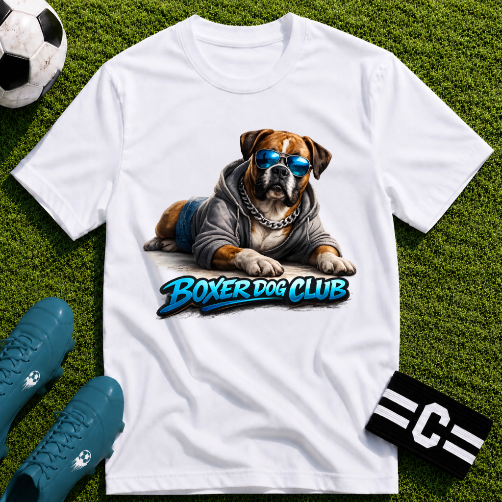Boxer Dog Club Soccer Graphic T-Shirt