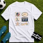 Independence Day - Retro Collage Grid World Cup T-Shirt