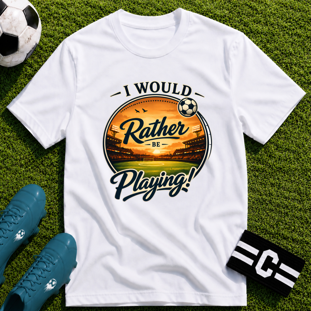 I Would Rather Be Playing Soccer T-Shirt