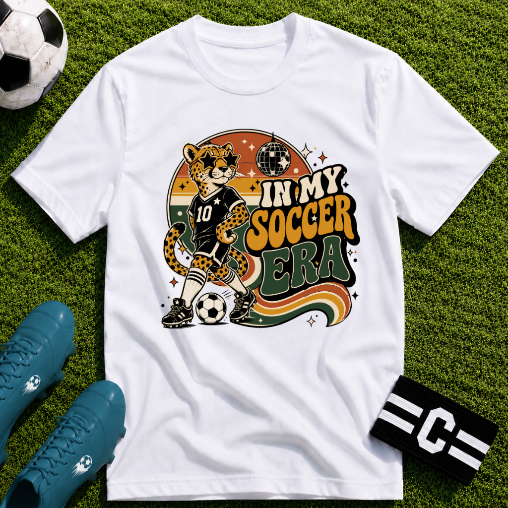 Retro Cheetah - In My Soccer Era T-Shirt