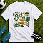 World Cup Soccer Fan Stamp Collage Soccer T-Shirt