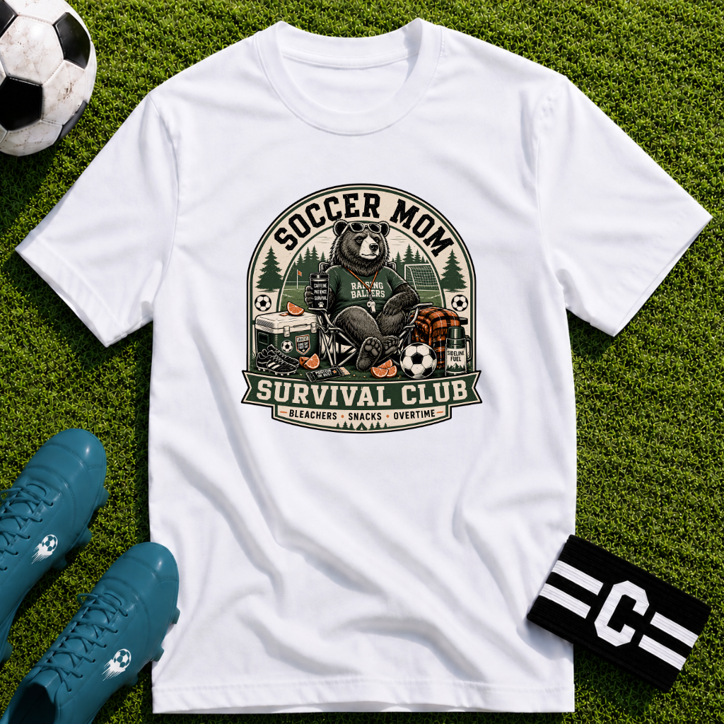 Bear - Soccer Mom Survival Club T-Shirt