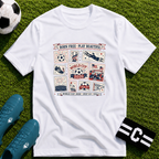 Independence Day - Retro Collage Grid World Cup T-Shirt