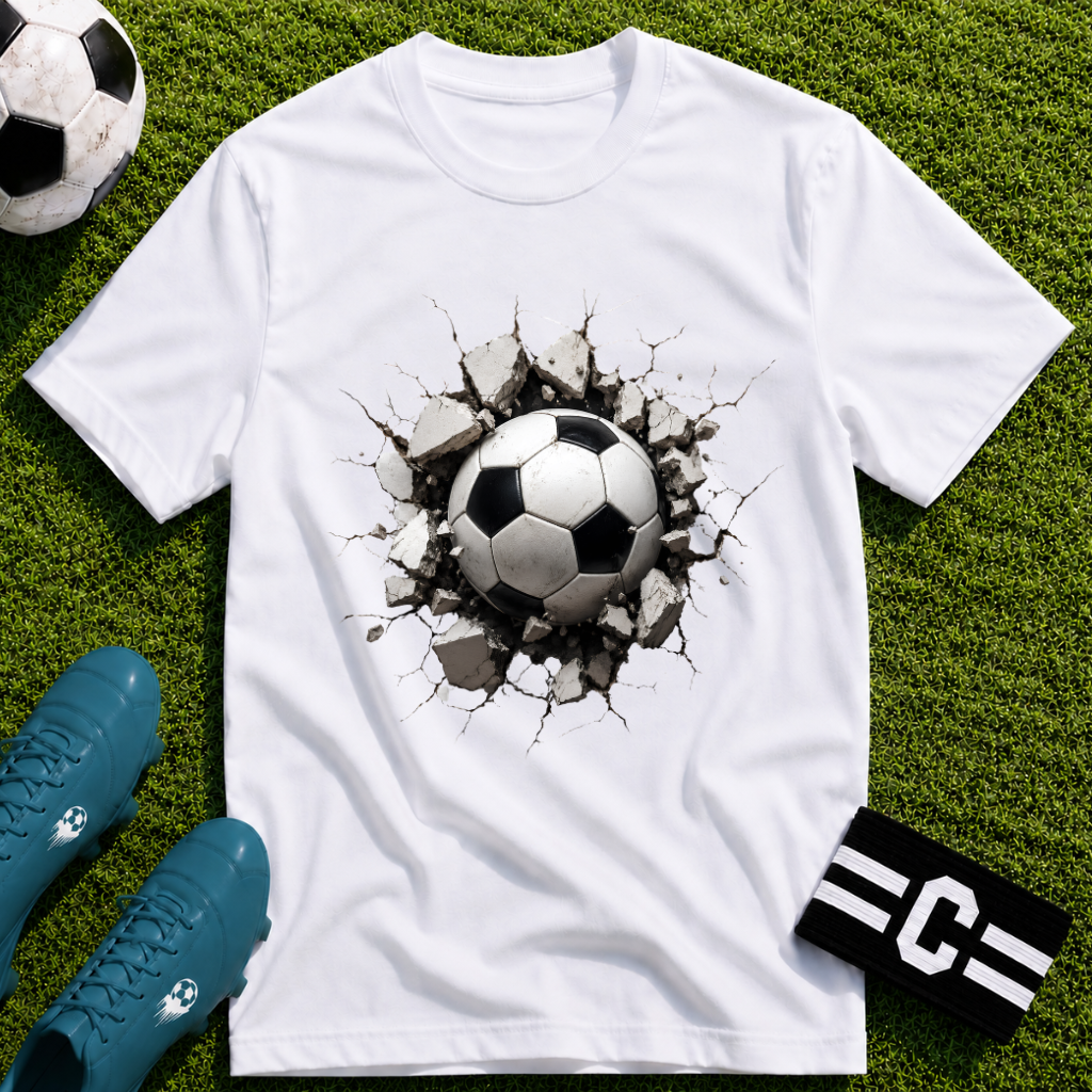 3D Football Breakthrough T-Shirt