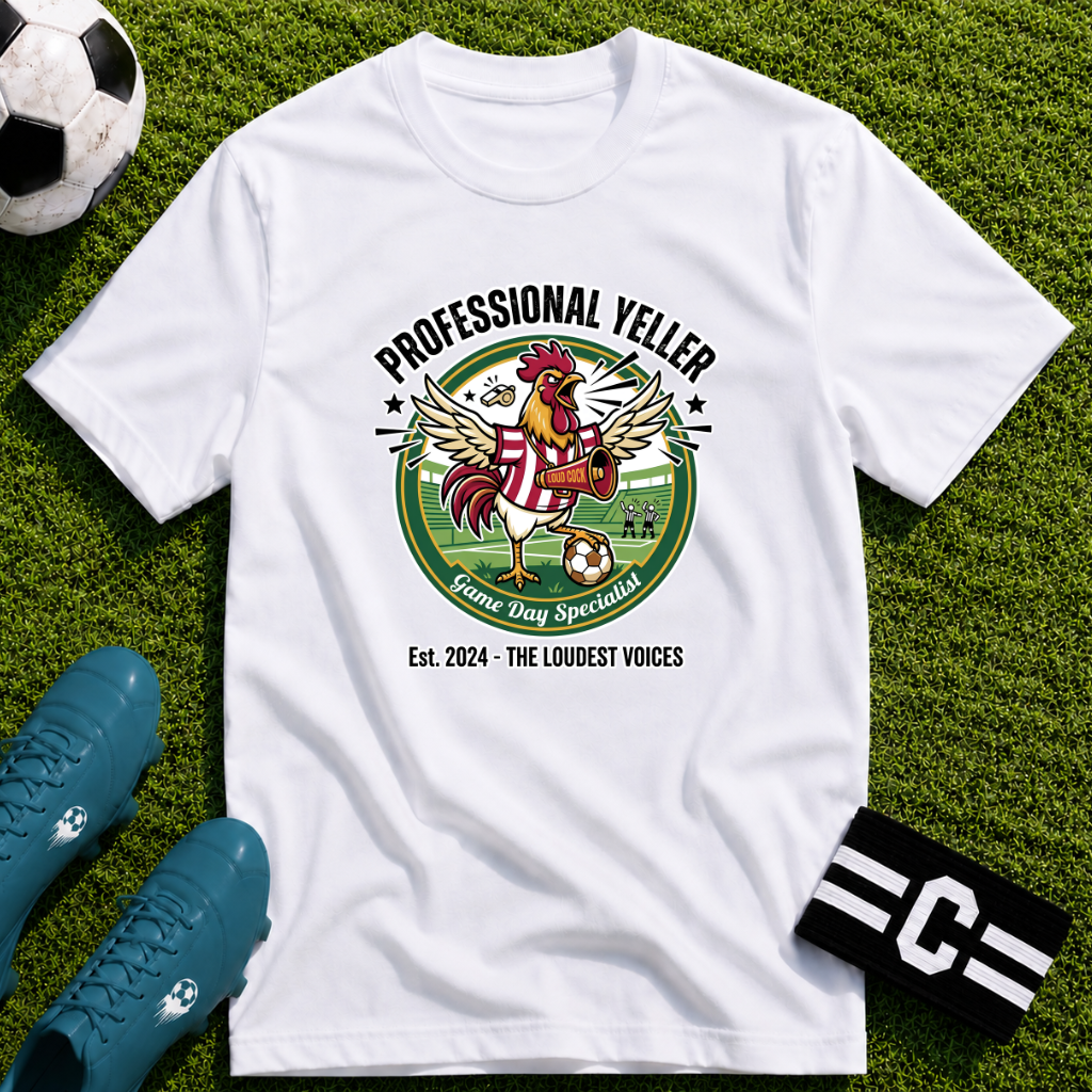 Rooster - Professional Yeller - Funny Soccer Parent T-Shirt