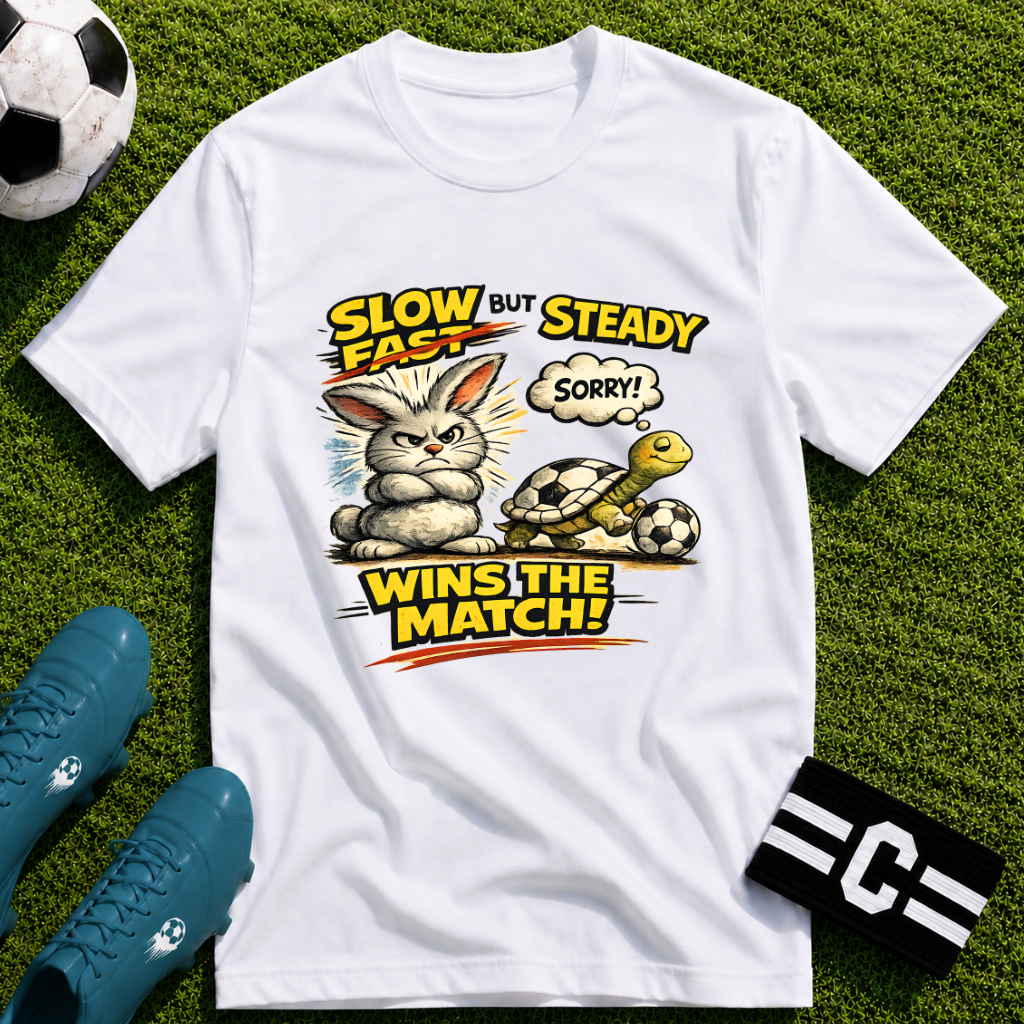 Slow But Steady Wins The Match Soccer T-Shirt
