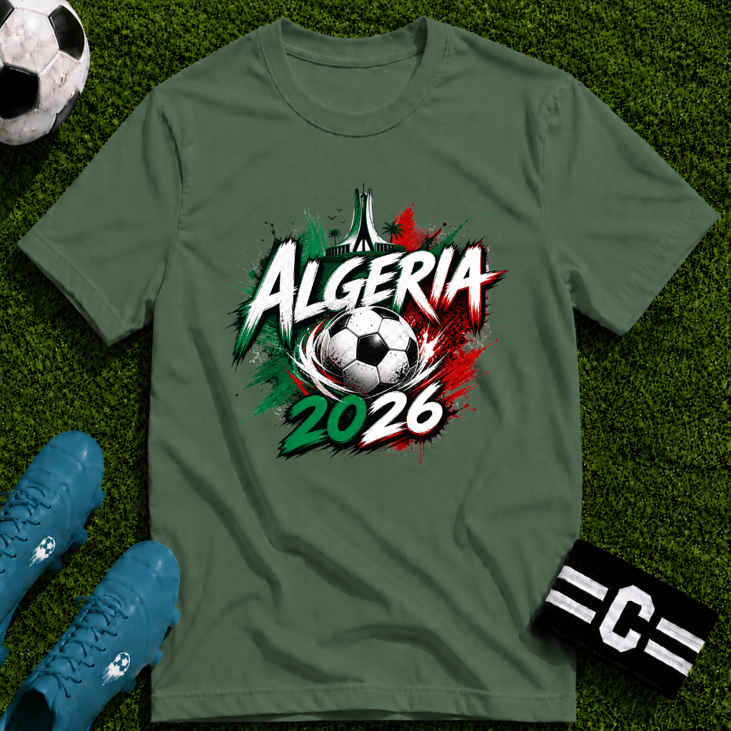 Algeria Graphic T-Shirt - soccer fan t-shirt | GoalRush Studio