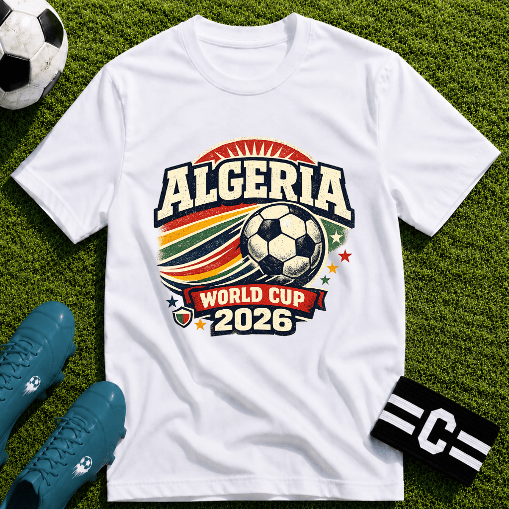 Algeria Retro T-Shirt - soccer fan t-shirt | GoalRush Studio