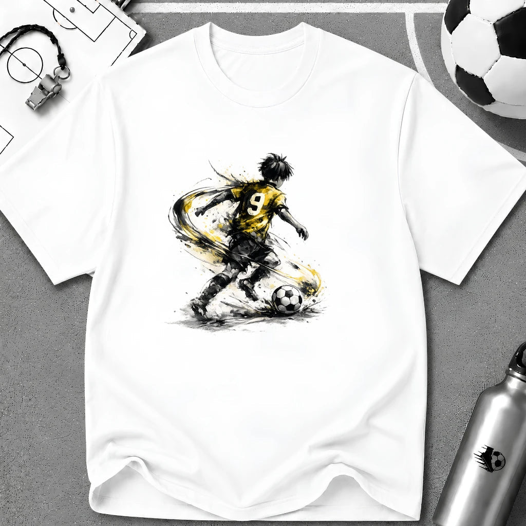 Anime Football Striker T-Shirt - soccer fan t-shirt | GoalRush Studio