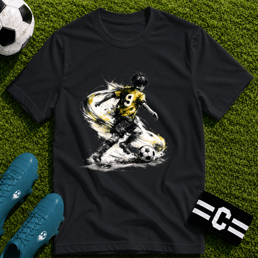 Anime Football Striker T-Shirt - soccer fan t-shirt | GoalRush Studio