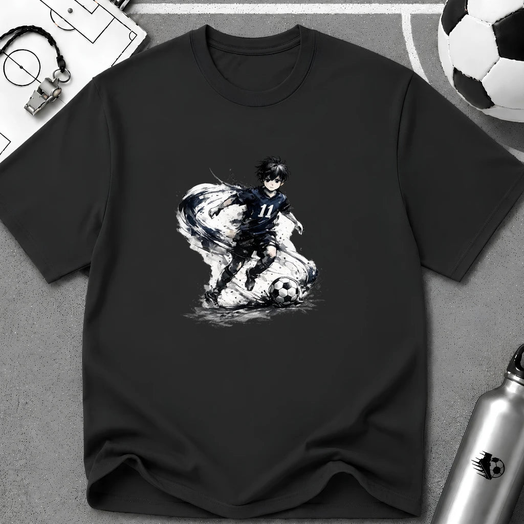 Anime Soccer Winger Graphic T-Shirt - soccer fan t-shirt | GoalRush Studio