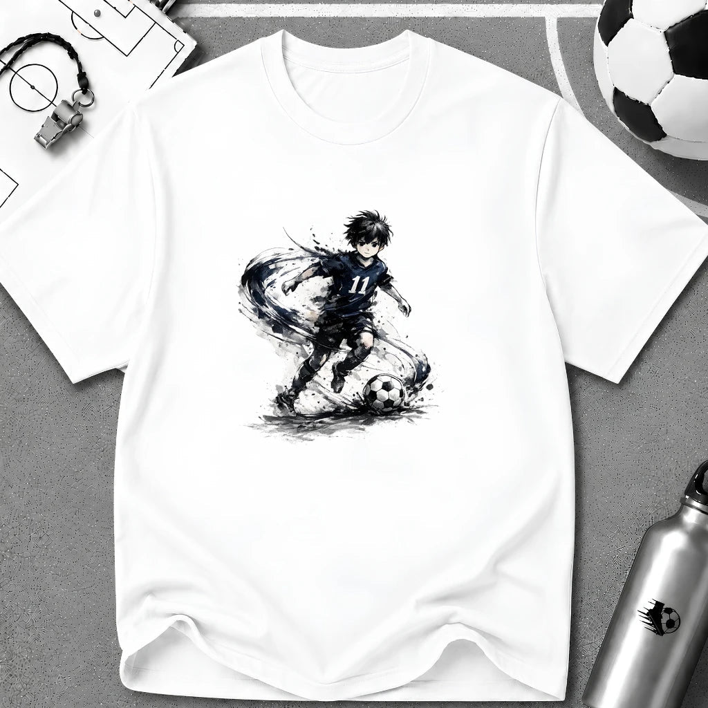 Anime Soccer Winger Graphic T-Shirt - soccer fan t-shirt | GoalRush Studio