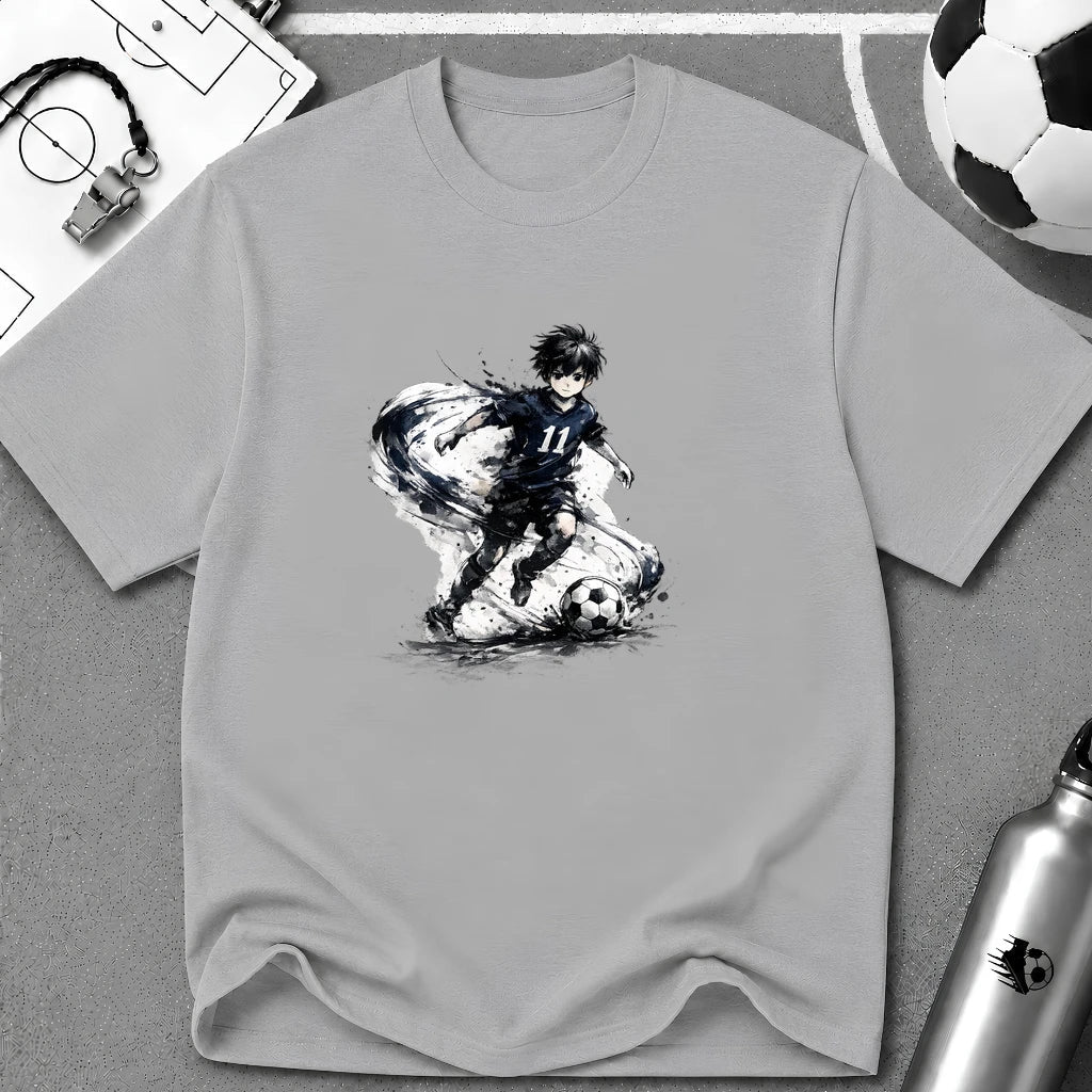 Anime Soccer Winger Graphic T-Shirt - soccer fan t-shirt | GoalRush Studio