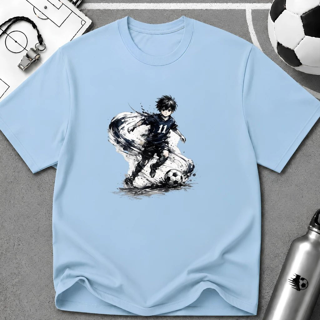 Anime Soccer Winger Graphic T-Shirt - soccer fan t-shirt | GoalRush Studio