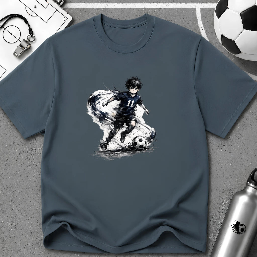 Anime Soccer Winger Graphic T-Shirt - soccer fan t-shirt | GoalRush Studio