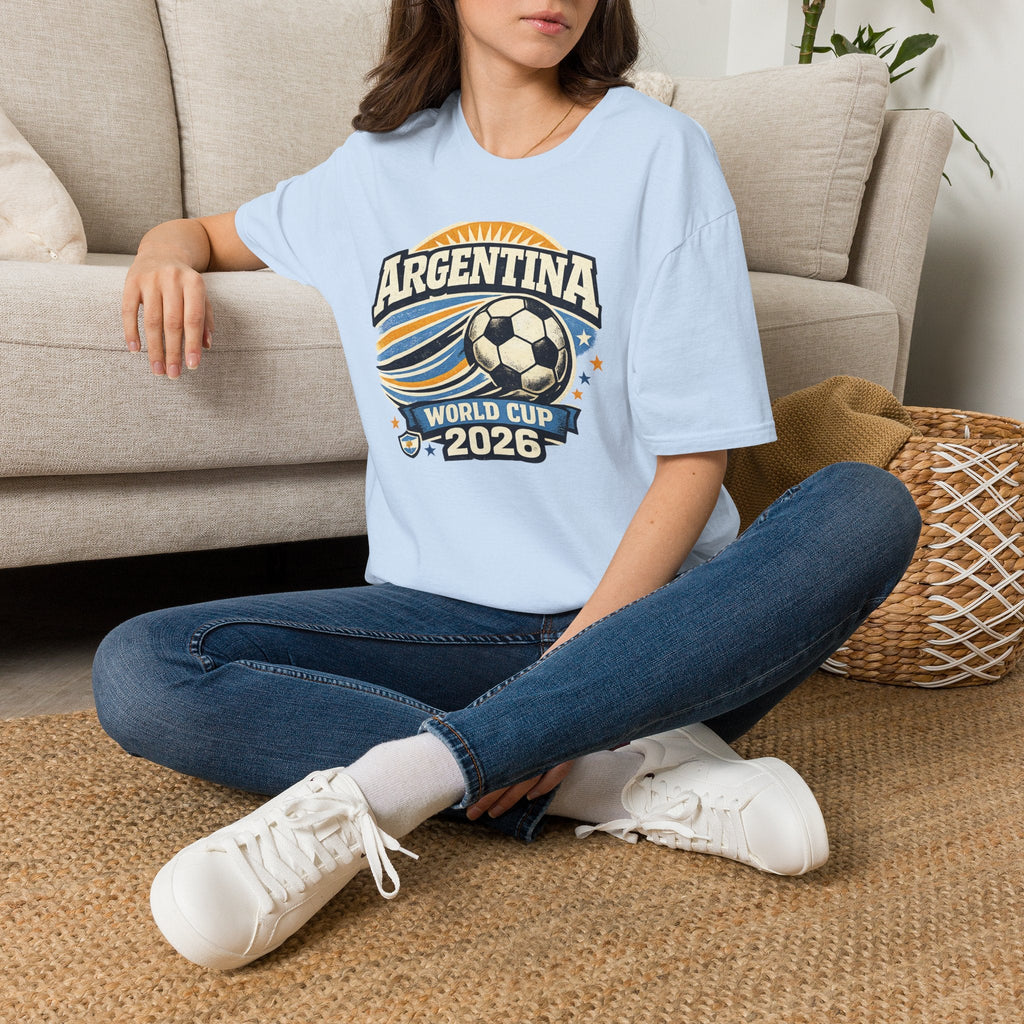 Argentina 2026 World Cup Retro T-Shirt - soccer fan t-shirt | GoalRush Studio