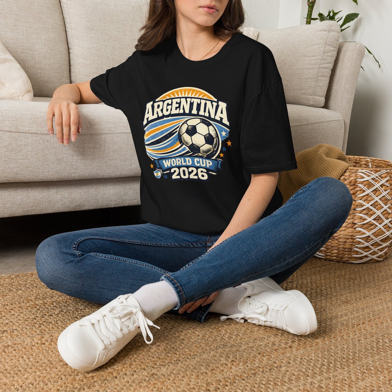 Argentina 2026 World Cup Retro T-Shirt - soccer fan t-shirt | GoalRush Studio