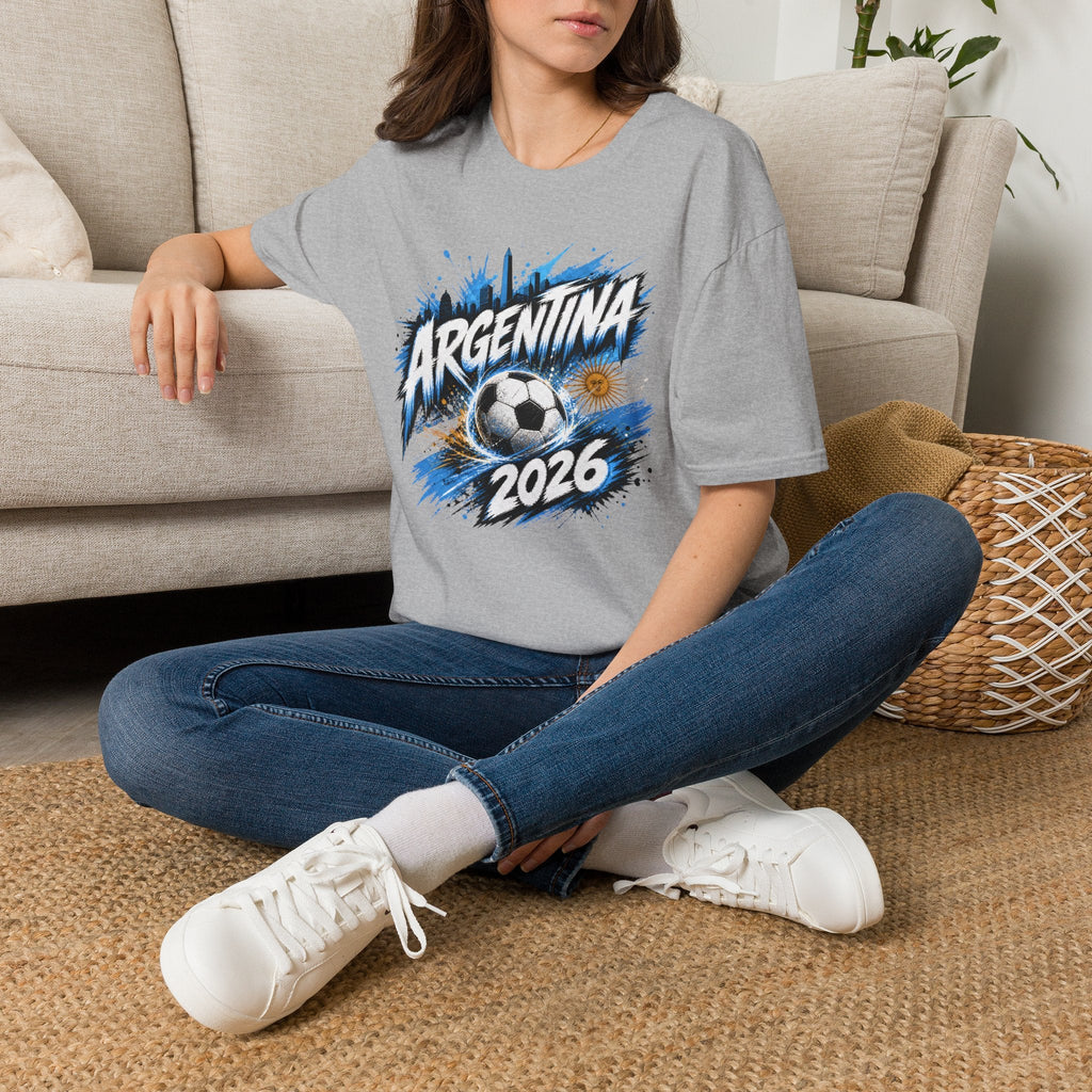 Argentina World Cup Graphic T‑Shirt - soccer fan t-shirt | GoalRush Studio