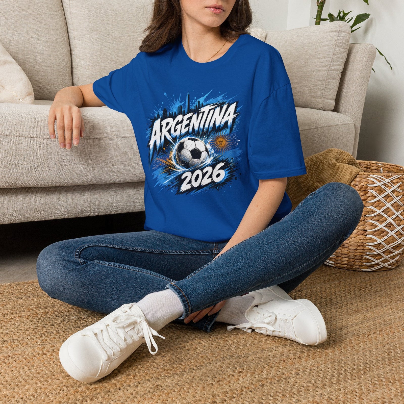 Argentina World Cup Graphic T‑Shirt - soccer fan t-shirt | GoalRush Studio