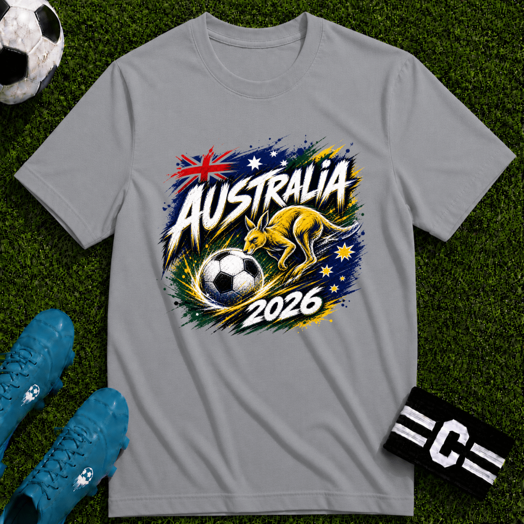 Australia 2026 World Cup Graphic T-Shirt - soccer fan t-shirt | GoalRush Studio