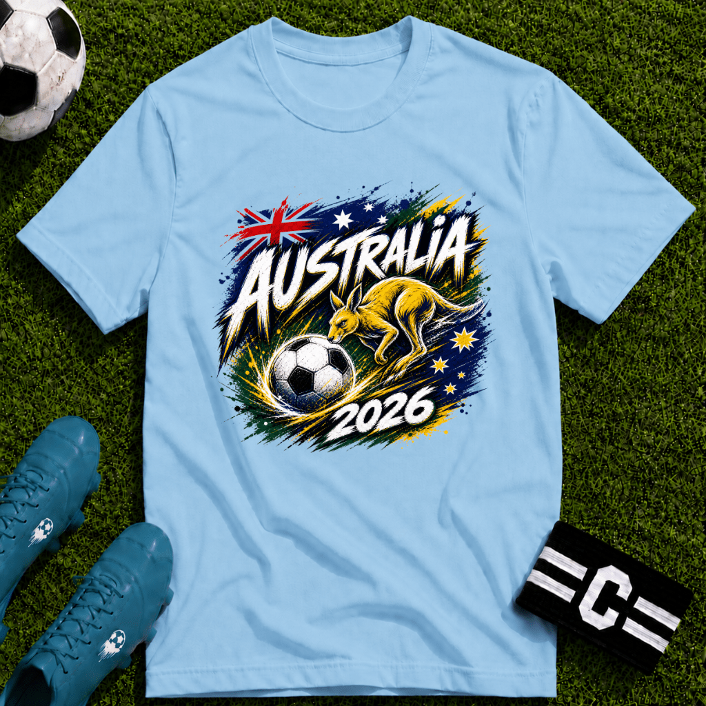 Australia 2026 World Cup Graphic T-Shirt - soccer fan t-shirt | GoalRush Studio