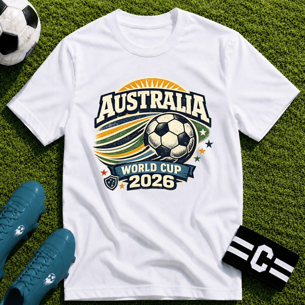 Australia 2026 World Cup Retro T-Shirt - soccer fan t-shirt | GoalRush Studio