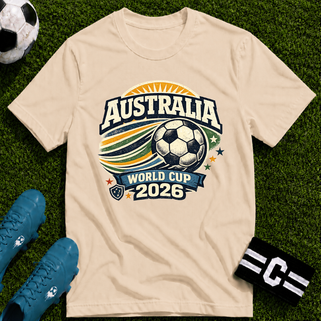 Australia 2026 World Cup Retro T-Shirt - soccer fan t-shirt | GoalRush Studio