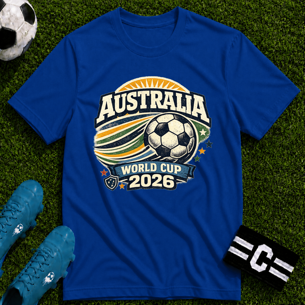 Australia 2026 World Cup Retro T-Shirt - soccer fan t-shirt | GoalRush Studio