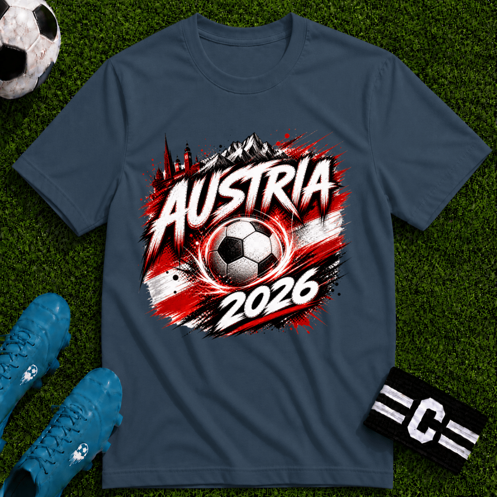 Austria 2026 World Cup Graphic T-Shirt - soccer fan t-shirt | GoalRush Studio