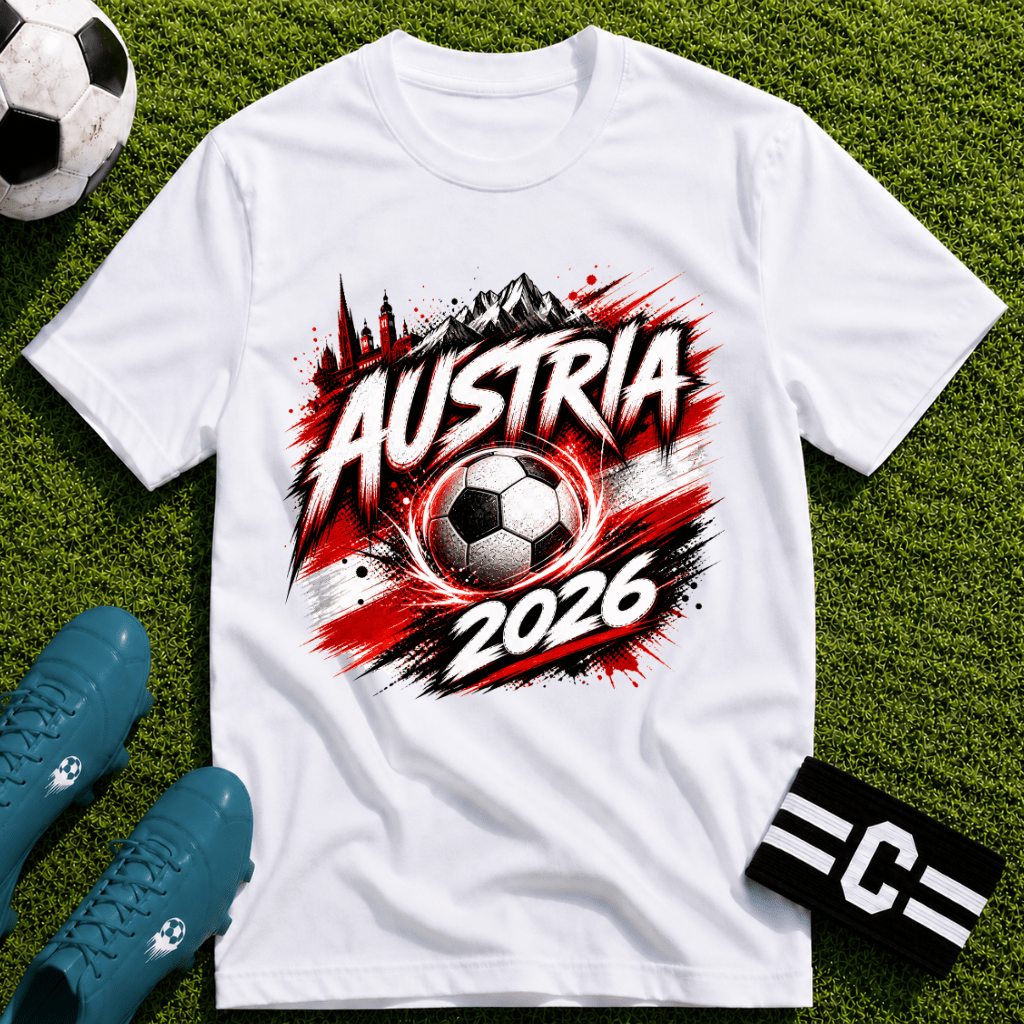 Austria 2026 World Cup Graphic T-Shirt - soccer fan t-shirt | GoalRush Studio