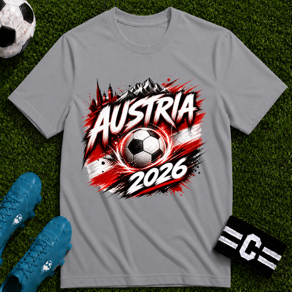 Austria 2026 World Cup Graphic T-Shirt - soccer fan t-shirt | GoalRush Studio