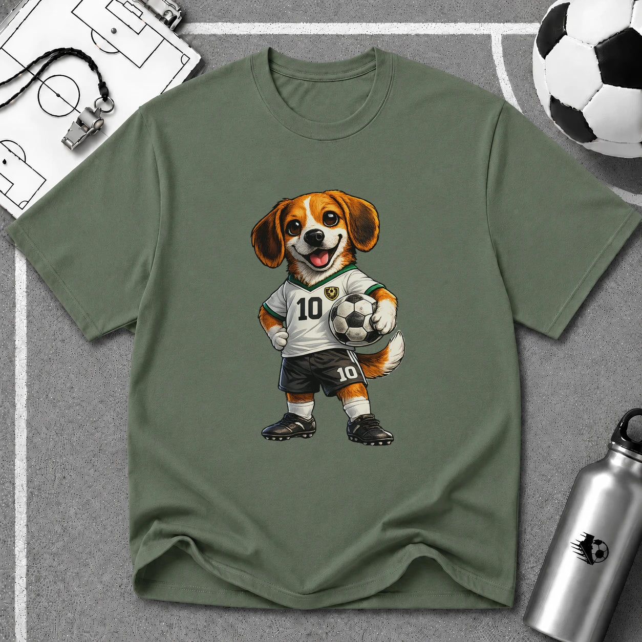 Beagle Soccer Player T-Shirt - soccer fan t-shirt | GoalRush Studio
