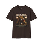 Bear Football T-Shirt "Built Like a Tank, Finishes Like a Teddy" - soccer fan t-shirt | GoalRush Studio