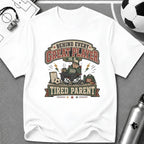 Behind Every Great Player Is a Tired Parent T-Shirt - soccer fan t-shirt | GoalRush Studio
