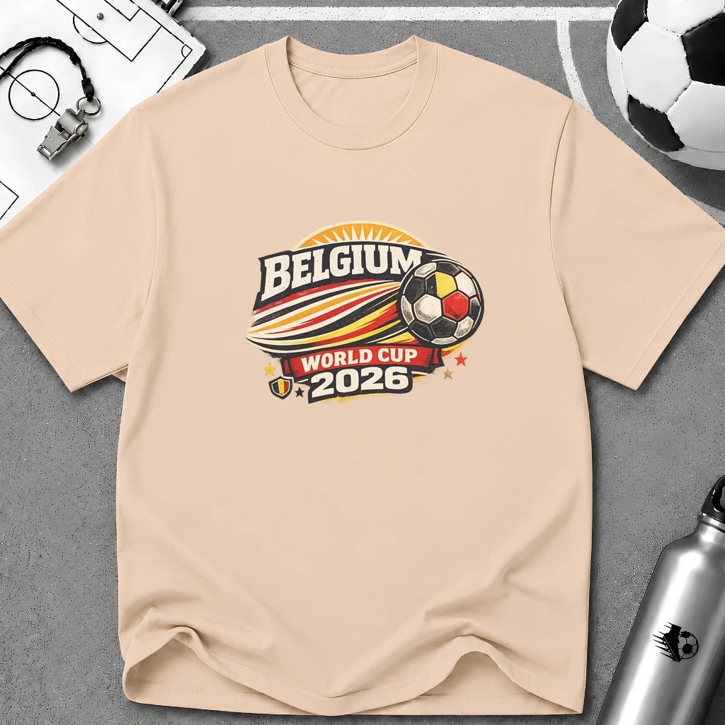 Belgium 2026 Soccer Fan Retro T-Shirt - soccer fan t-shirt | GoalRush Studio