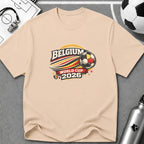 Belgium 2026 Soccer Fan Retro T-Shirt - soccer fan t-shirt | GoalRush Studio
