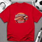 Belgium 2026 Soccer Fan Retro T-Shirt - soccer fan t-shirt | GoalRush Studio