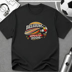Belgium 2026 Soccer Fan Retro T-Shirt - soccer fan t-shirt | GoalRush Studio