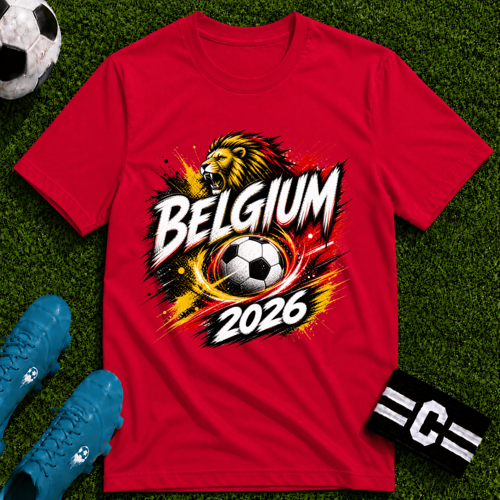 Belgium 2026 World Cup Graphic T-Shirt - soccer fan t-shirt | GoalRush Studio