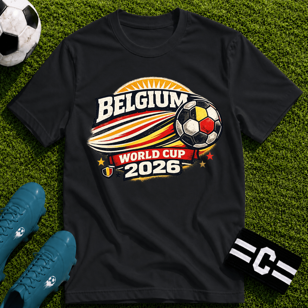 Belgium 2026 World Cup Retro T-Shirt - soccer fan t-shirt | GoalRush Studio