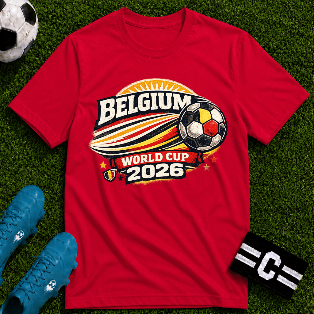 Belgium 2026 World Cup Retro T-Shirt - soccer fan t-shirt | GoalRush Studio
