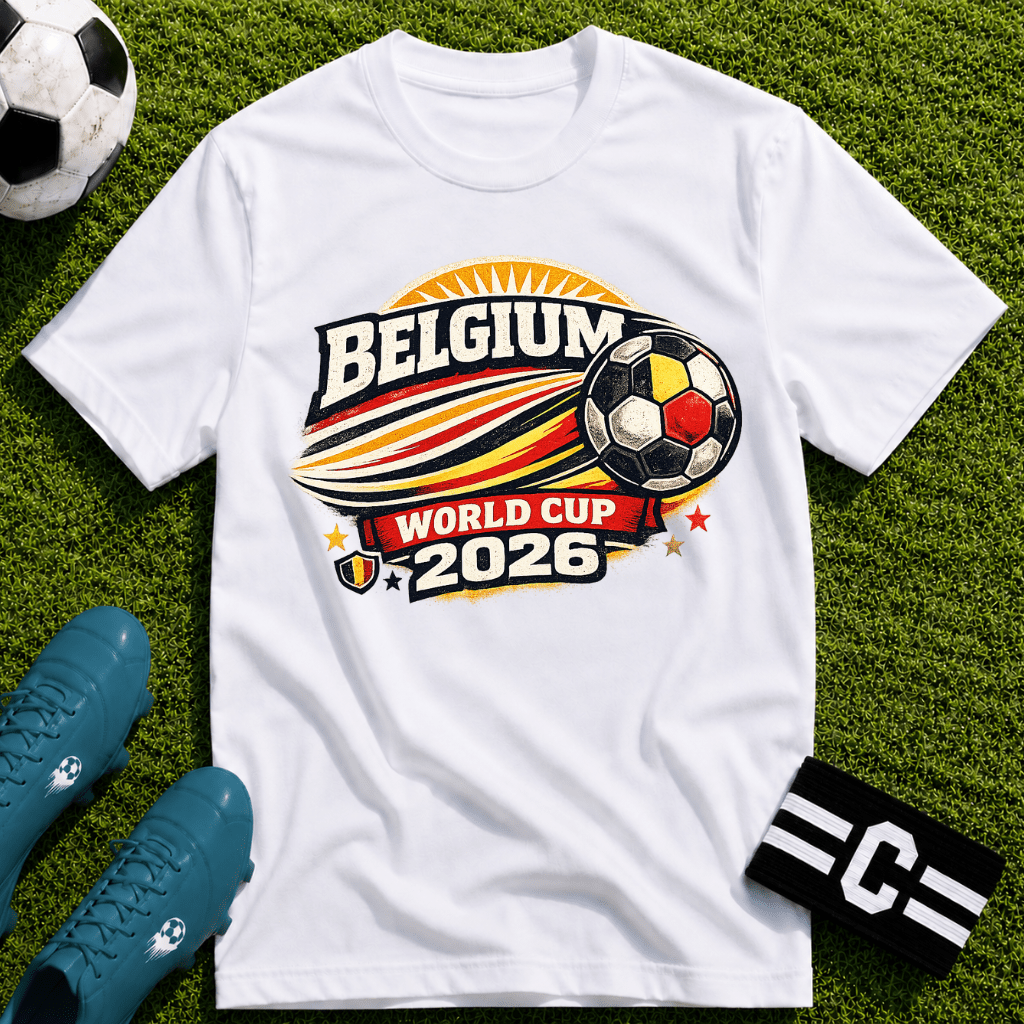 Belgium 2026 World Cup Retro T-Shirt - soccer fan t-shirt | GoalRush Studio