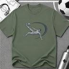 Bicycle Kick Detailed Ink Sketch T-Shirt - soccer fan t-shirt | GoalRush Studio