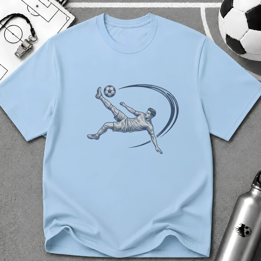 Bicycle Kick Detailed Ink Sketch T-Shirt - soccer fan t-shirt | GoalRush Studio