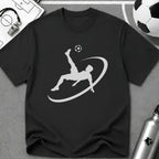 Bicycle Kick Flat Vector Silhouette T-Shirt - soccer fan t-shirt | GoalRush Studio