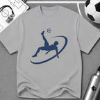 Bicycle Kick Flat Vector Silhouette T-Shirt - soccer fan t-shirt | GoalRush Studio
