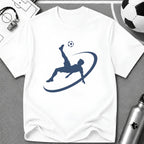 Bicycle Kick Flat Vector Silhouette T-Shirt - soccer fan t-shirt | GoalRush Studio