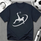 Bicycle Kick Flat Vector Silhouette T-Shirt - soccer fan t-shirt | GoalRush Studio